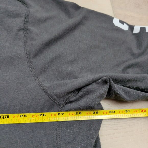 Carhartt Force Hooded T-Shirt Mens 3XL Relaxed Fit Long Sleeve Logo Graphic Gray - Picture 6 of 10